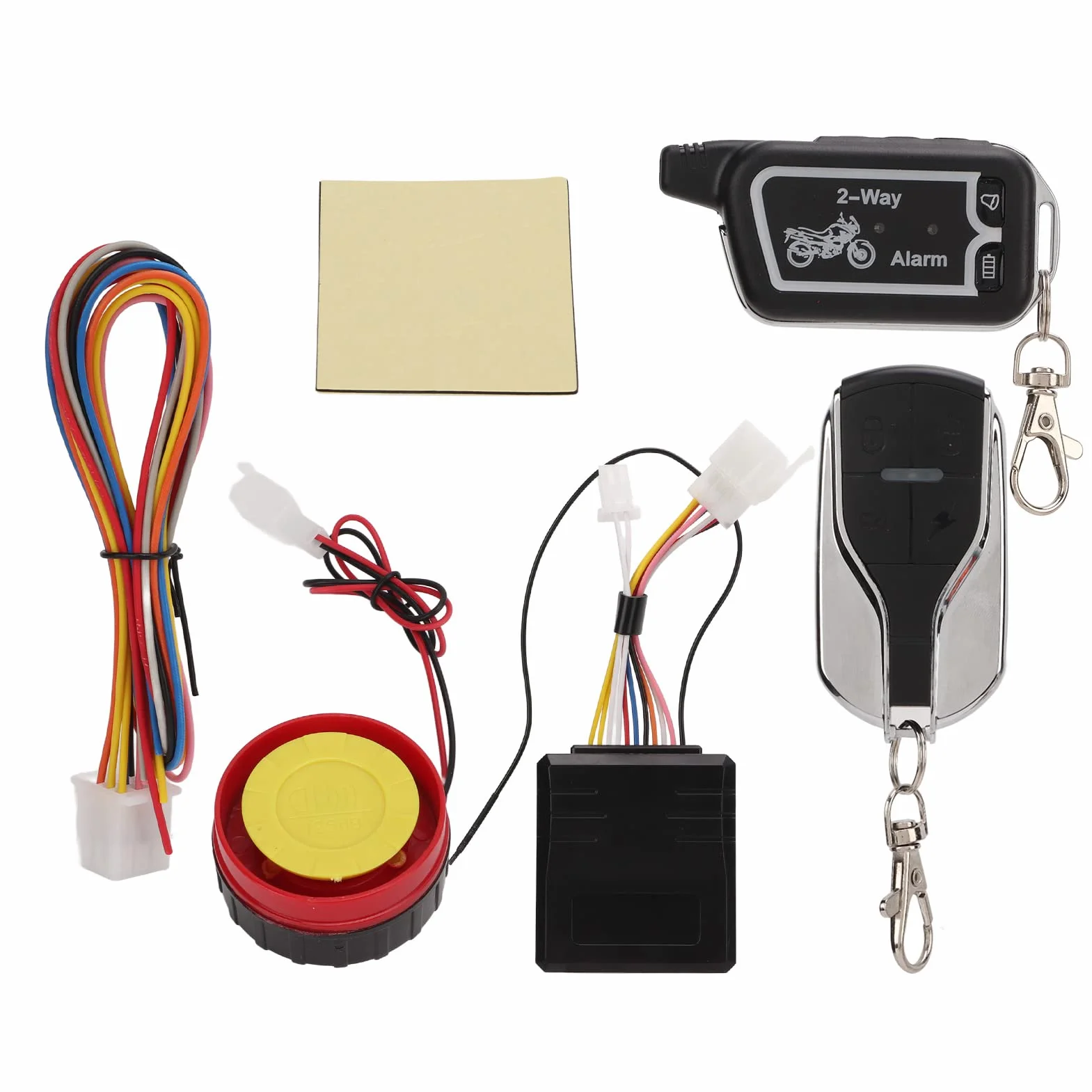 KIMISS de Alarma para Motocicleta, de Alarma Bidireccional Alerta de Sonido de Vibración Control Remoto LCD Antirrobo
