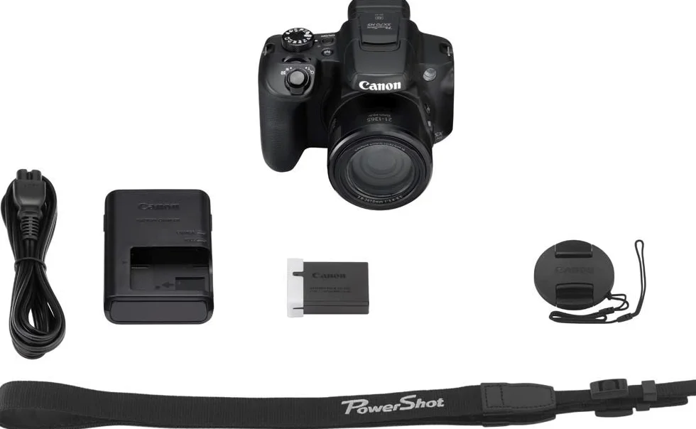 Canon PowerShot SX70 HS - Cámara bridge de 20.3 MP (zoom óptico de 65x, DIGIC 8, 10 fps, Vídeo 4K, LCD, ángulo variable) negro