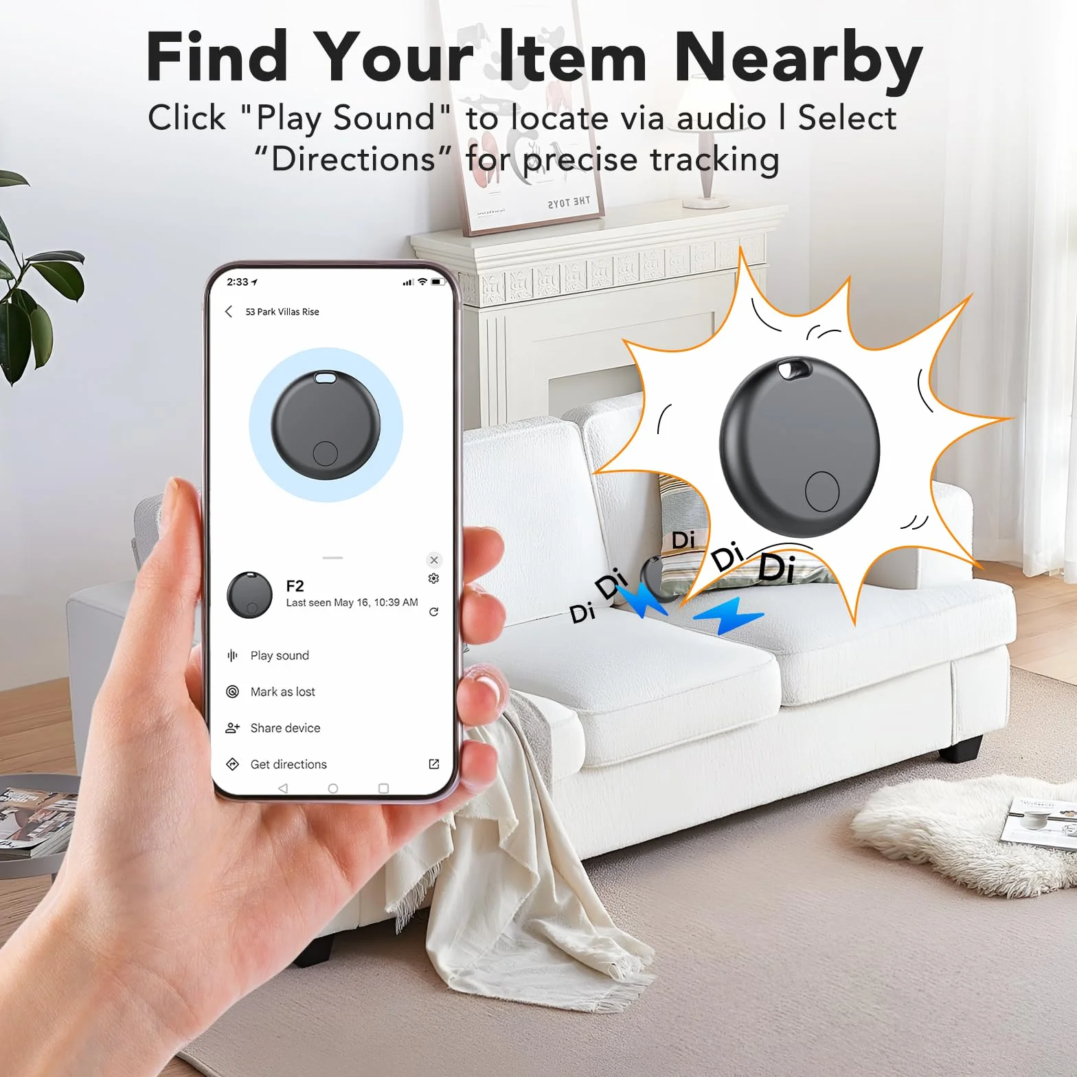 Localizador Bluetooth Android Smart Tracker IP68 Paquete de 4