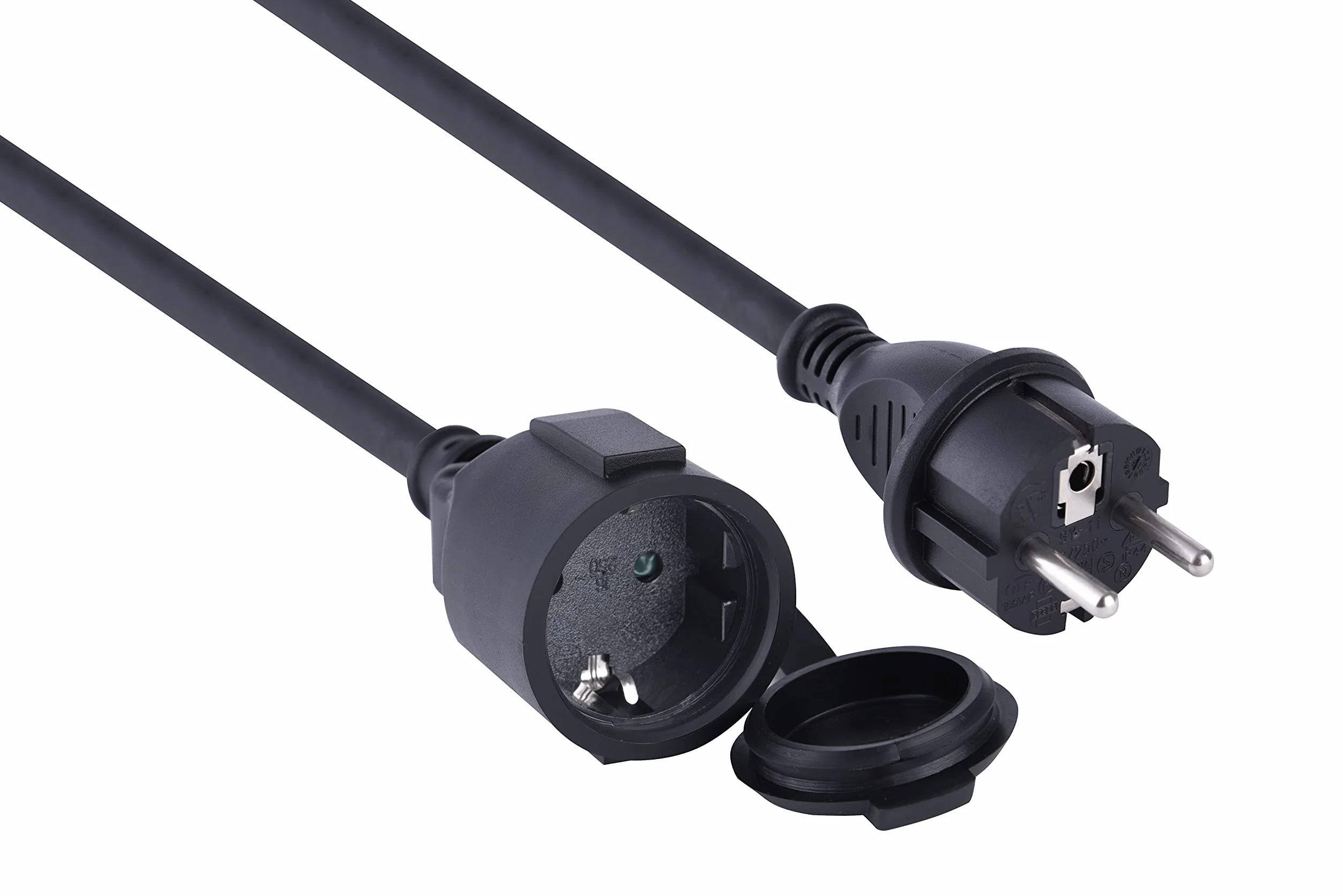 Electraline Cable Alargador 5M Exteriores IP44 H07RN-F 3G2.5 Schuko