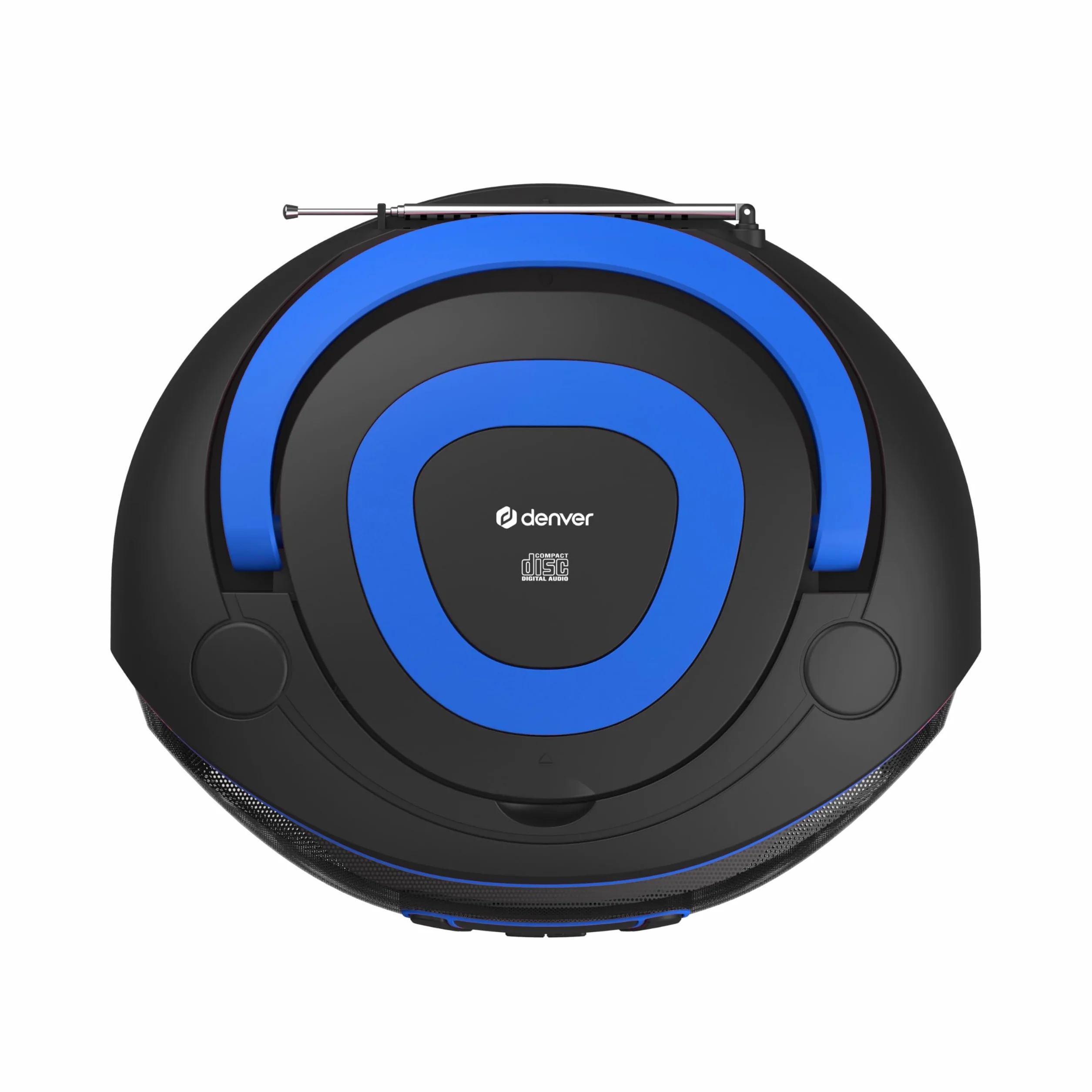 Denver TDB-212 Boombox Dab+ Bluetooth Azul, Lector CD, Radio Dab+/FM, USB MP3, AUX, Toma de Auriculares | Diseño retro, Bluetooth, USB, reproductor de CD, puerto AUX