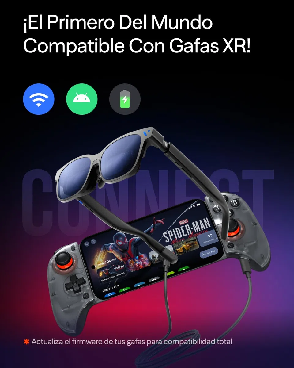 VITURE x 8BitDo Ultimate Mobile Gaming Controller - El Primero Del Mundo para Gafas XR | USB-C Latencia Mínima, Sticks de Efecto Hall, Carga Mientras Juegas, Rendimiento Profesional para Android