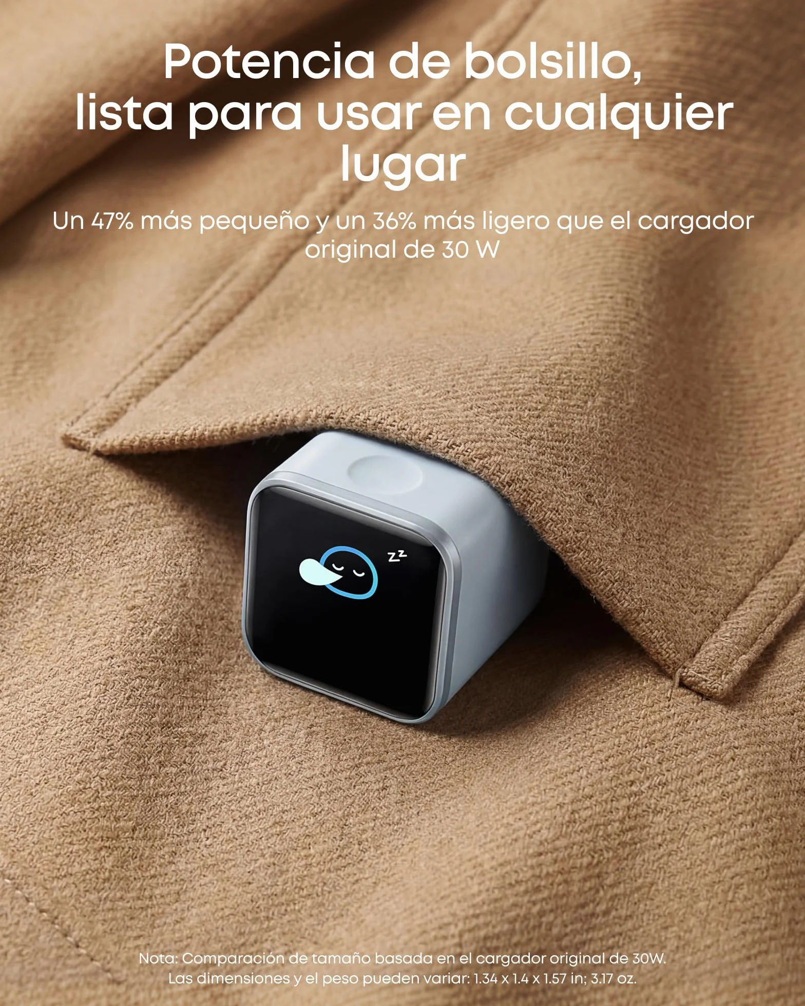 Anker Nano Cargador USB C 45W Inteligente, Carga Rápida para iPhone 17/16/15, iPad Pro, iPad Air