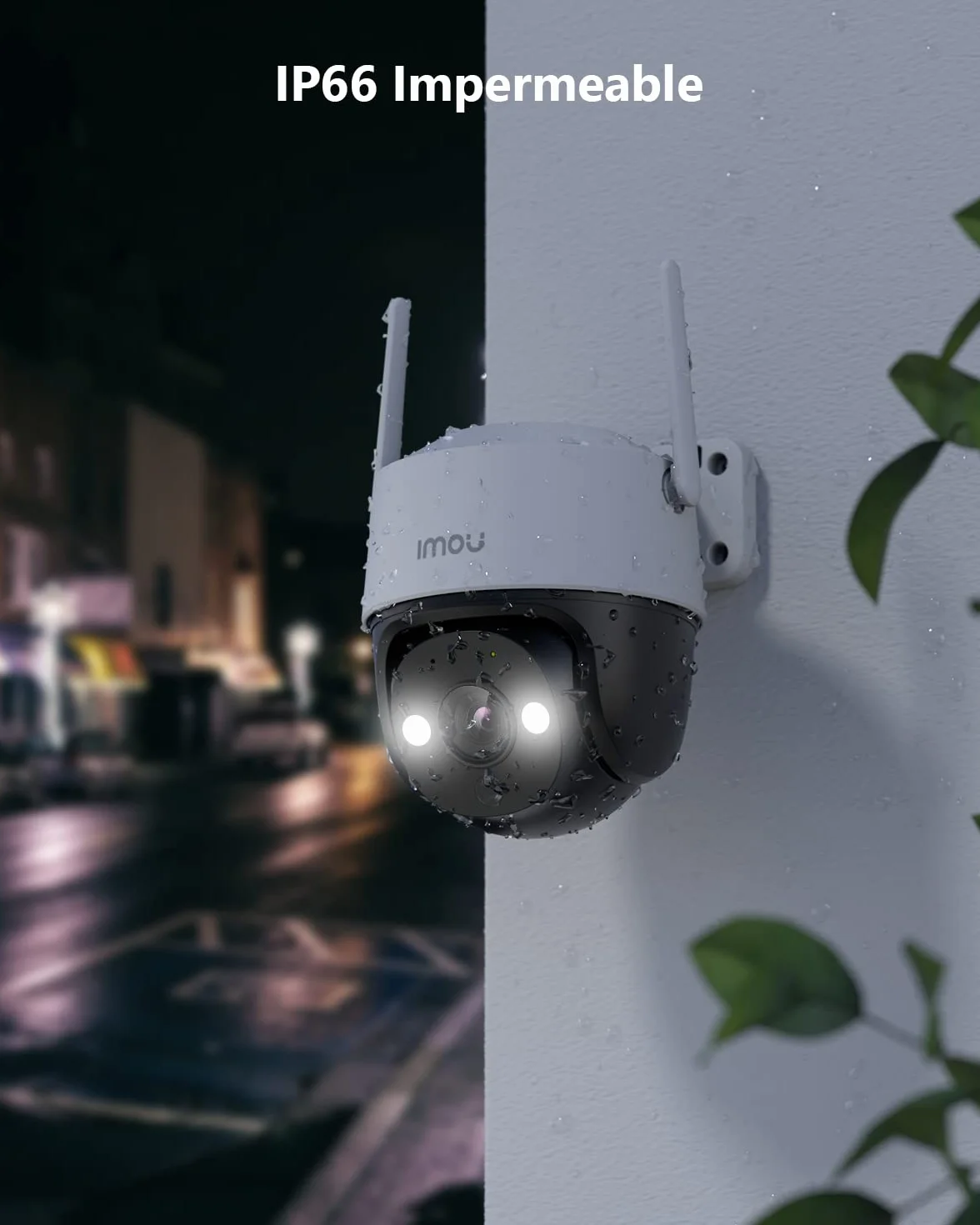Imou 2K Cámara Vigilancia WiFi Exterior 360° PTZ IP Seguridad AI Detección Humana Seguimiento Automático Visión Nocturna Color 30M IP66