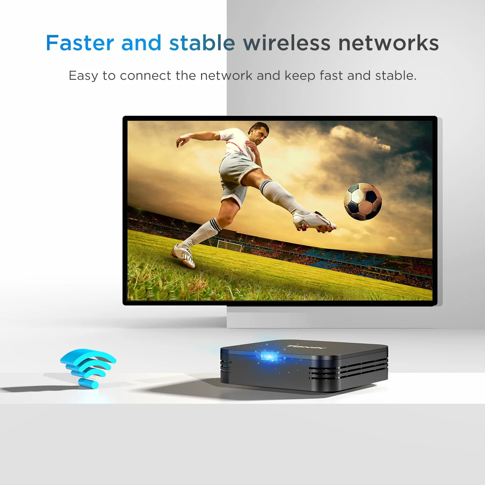 Android TV Box 10.0, 2GB RAM 16GB ROM, Allwinner H313 Quad-Core Arm Cortex A53, 4K HD