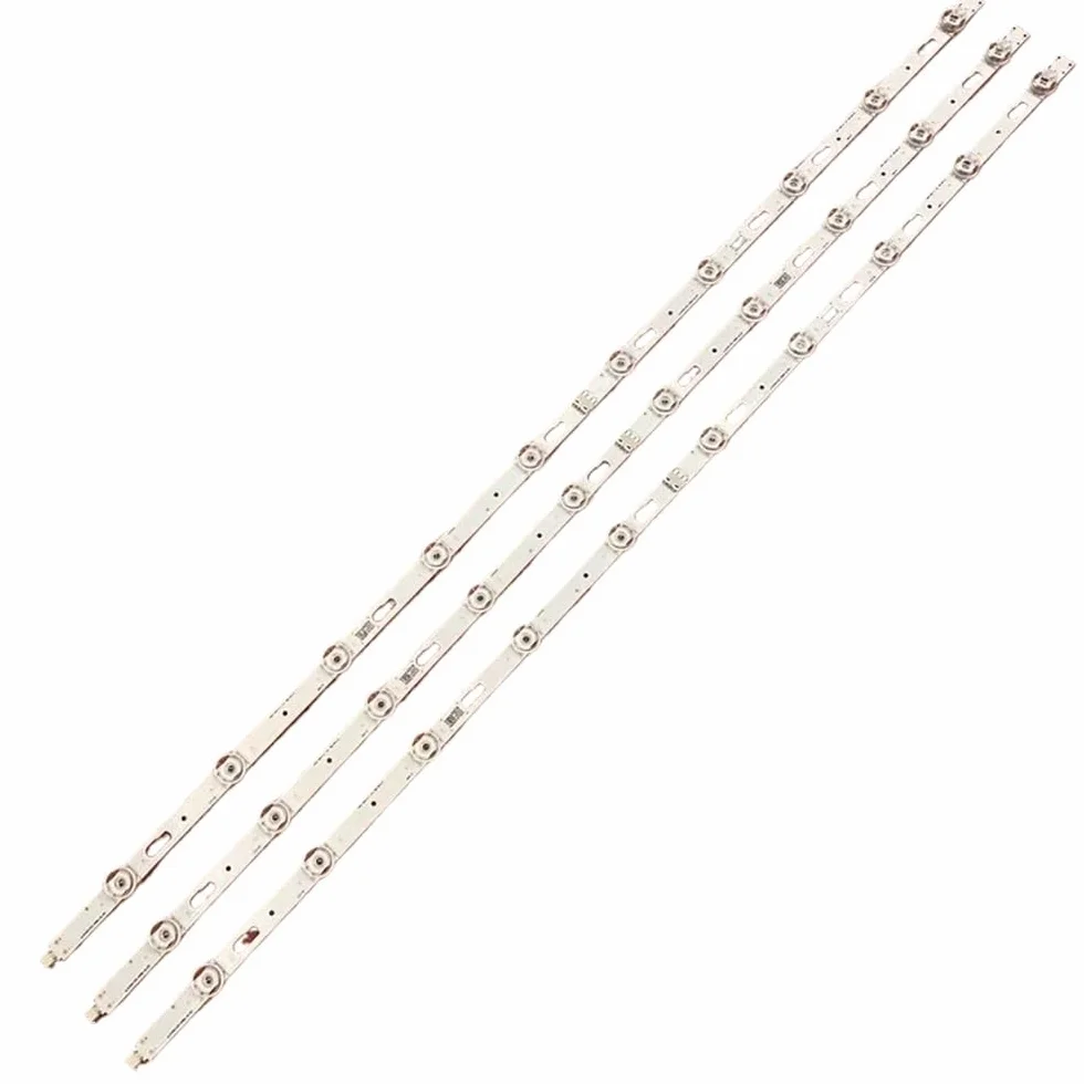 Tira de LED de 10 LED Compatible Fit For Samsung UE43AU7175U UE43AU7105k UN43AU7700 UN43AU7700G UE43AU7100K UE43AU7100U UE43AU7170U(6pcs Set For 1 TV)