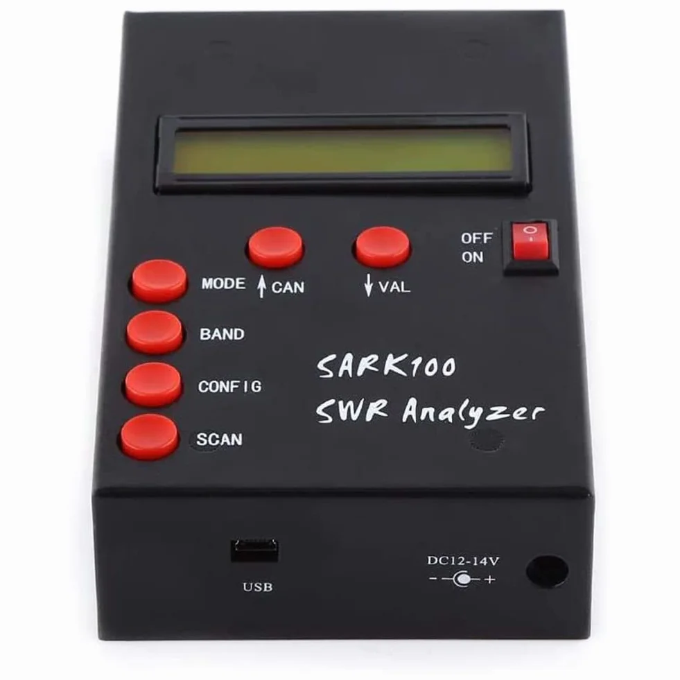 Analizador de Antena SARK100 Medidor de Antena de Corta de 1-60MHz Rango de MedicióN Utilizable de 1,0 9,99
