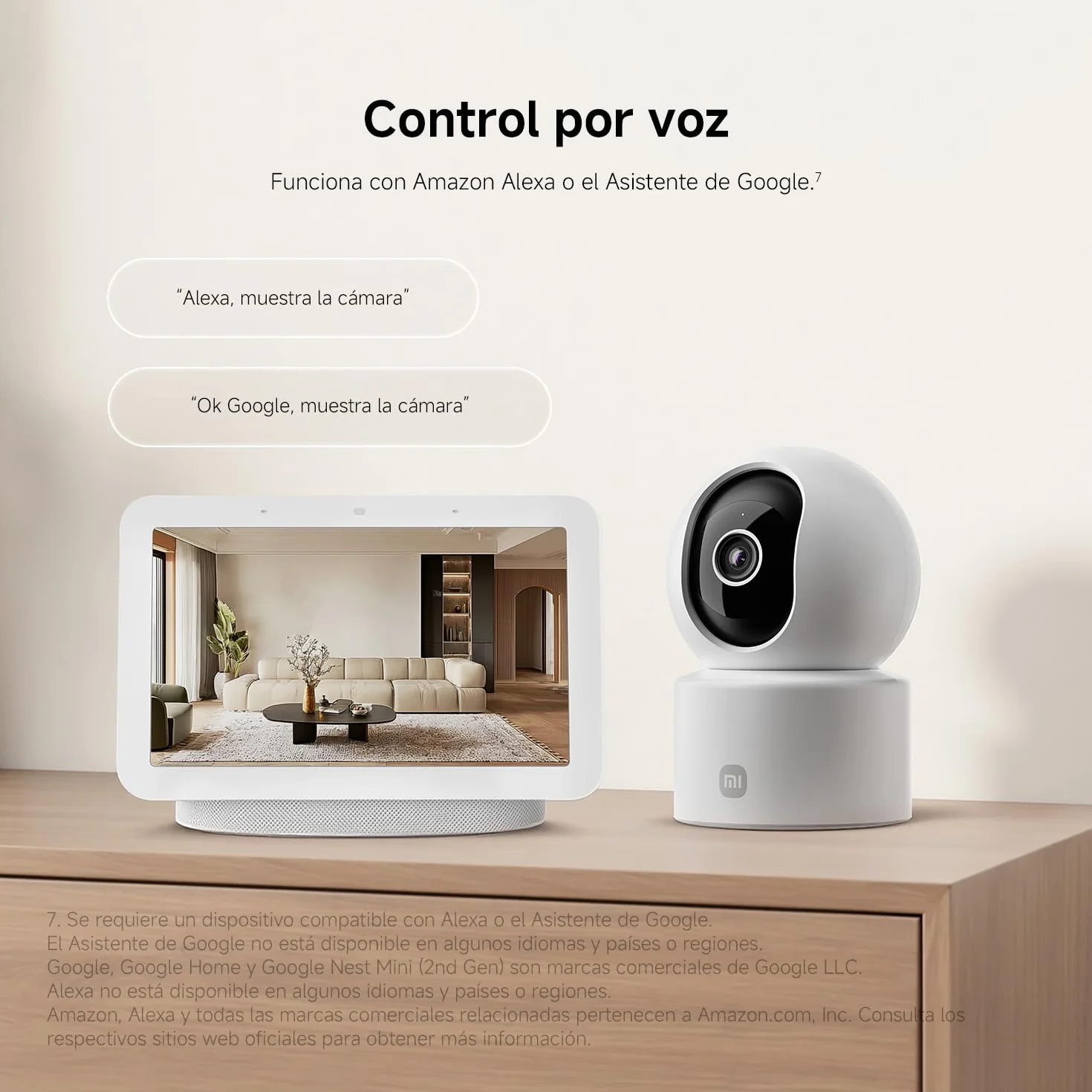 Xiaomi C302 Cámara Vigilancia WiFi Interior 2K 3MP 360° Visión Nocturna Starlight Audio Bidireccional Wi-Fi 6