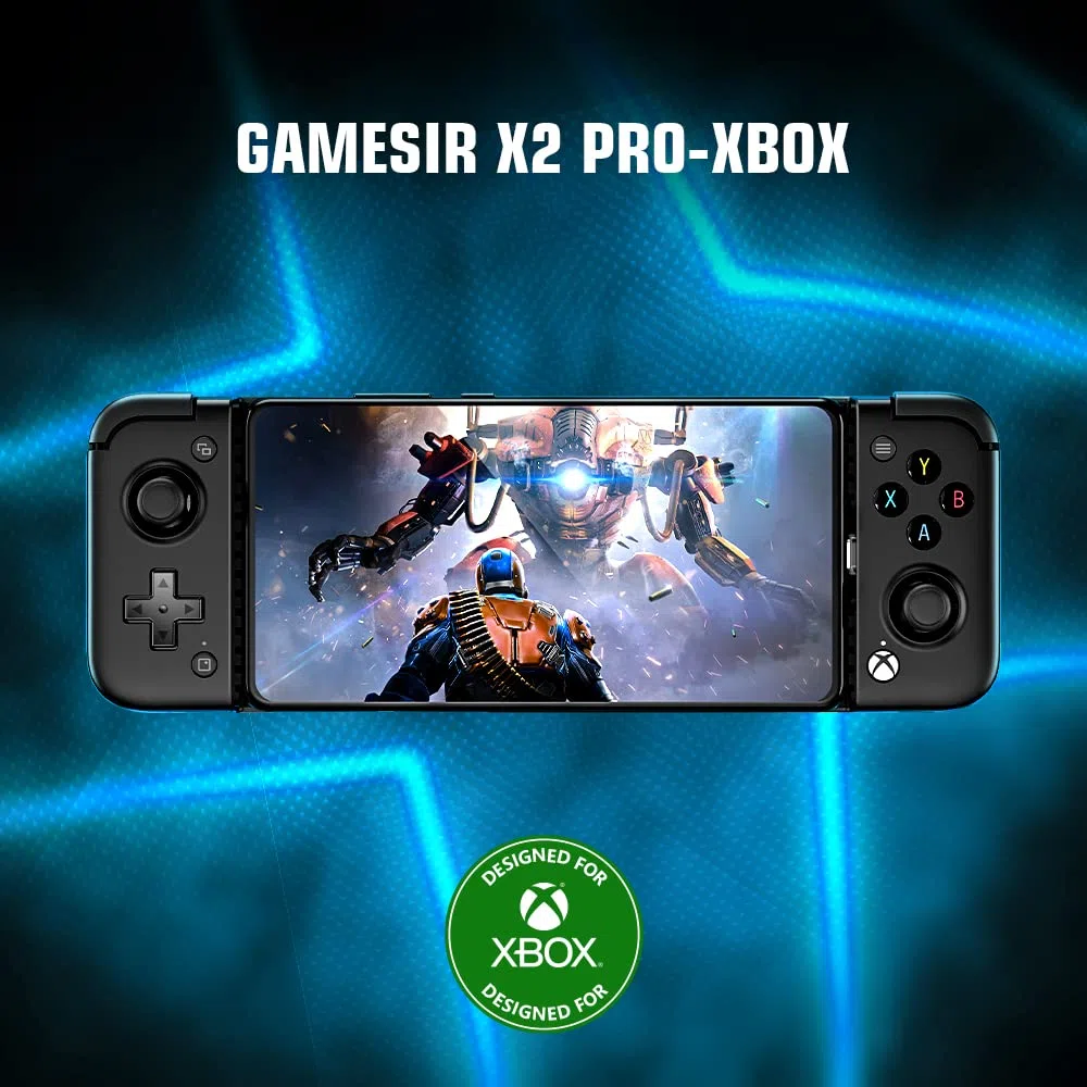 GameSir X2 Pro Mobile Controller para Android compatible con Xbox Cloud Gaming, Android Controller con botones traseros mapeables, botones ABXY desmontables [1 mes Xbox Game Pass Ultimate] (negro)