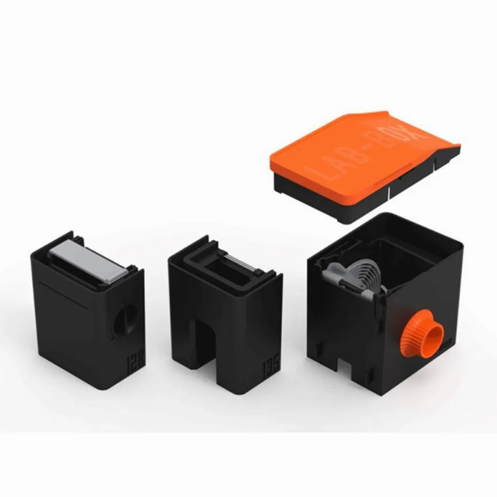Módulos Lab-Box Ars-Imago para Desarrollo de Película 24x36 y 120 mm Gris y Naranja