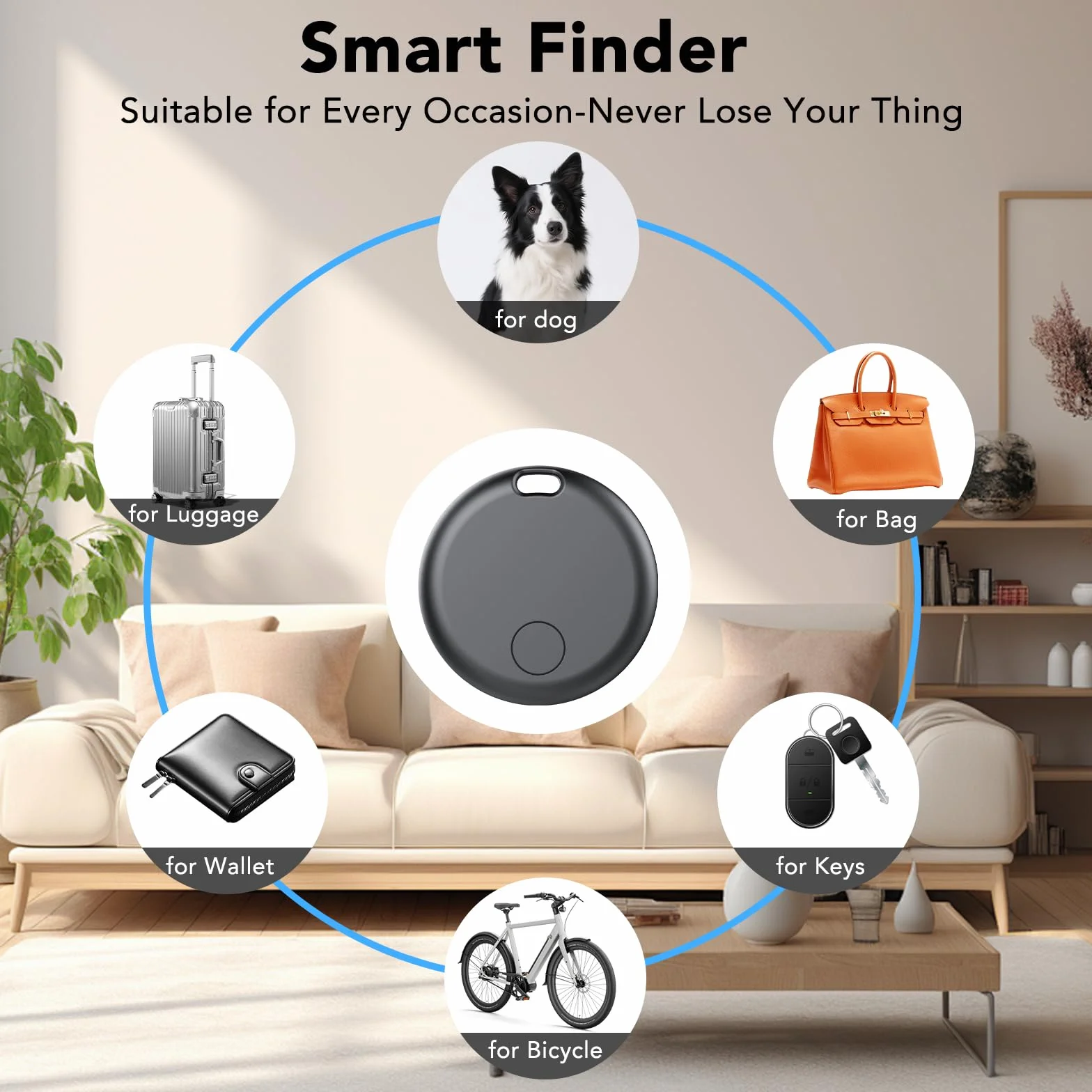 Localizador Bluetooth Android Smart Tracker IP68 Paquete de 4