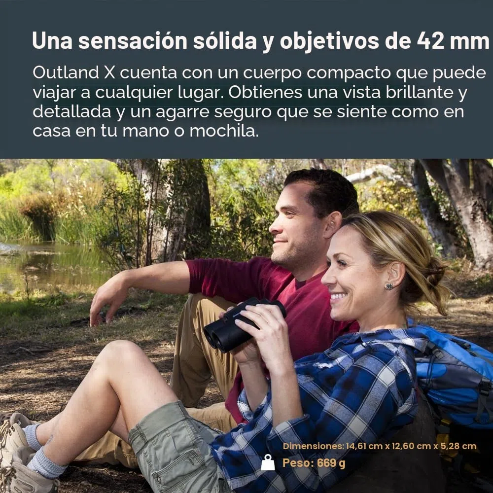 Celestron 71347 10 x 42 Outland X: prismáticos, negro