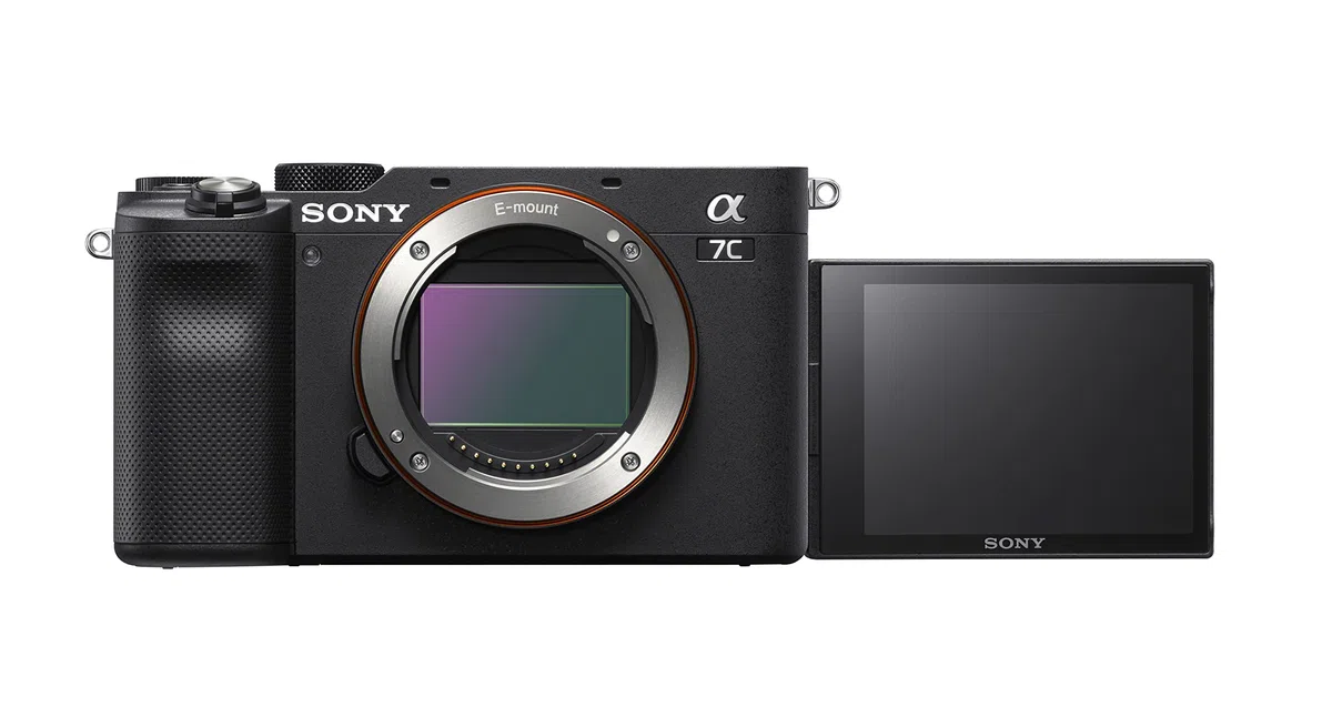Sony Alpha 7 C - Cámara evil de fotograma completo con objetivo zoom Sony FE 28-60mm F4-5.6 (compacta y ligera, enfoque automático a tiempo real, 24.2 MP, Incluye: SEL-2860) Negro