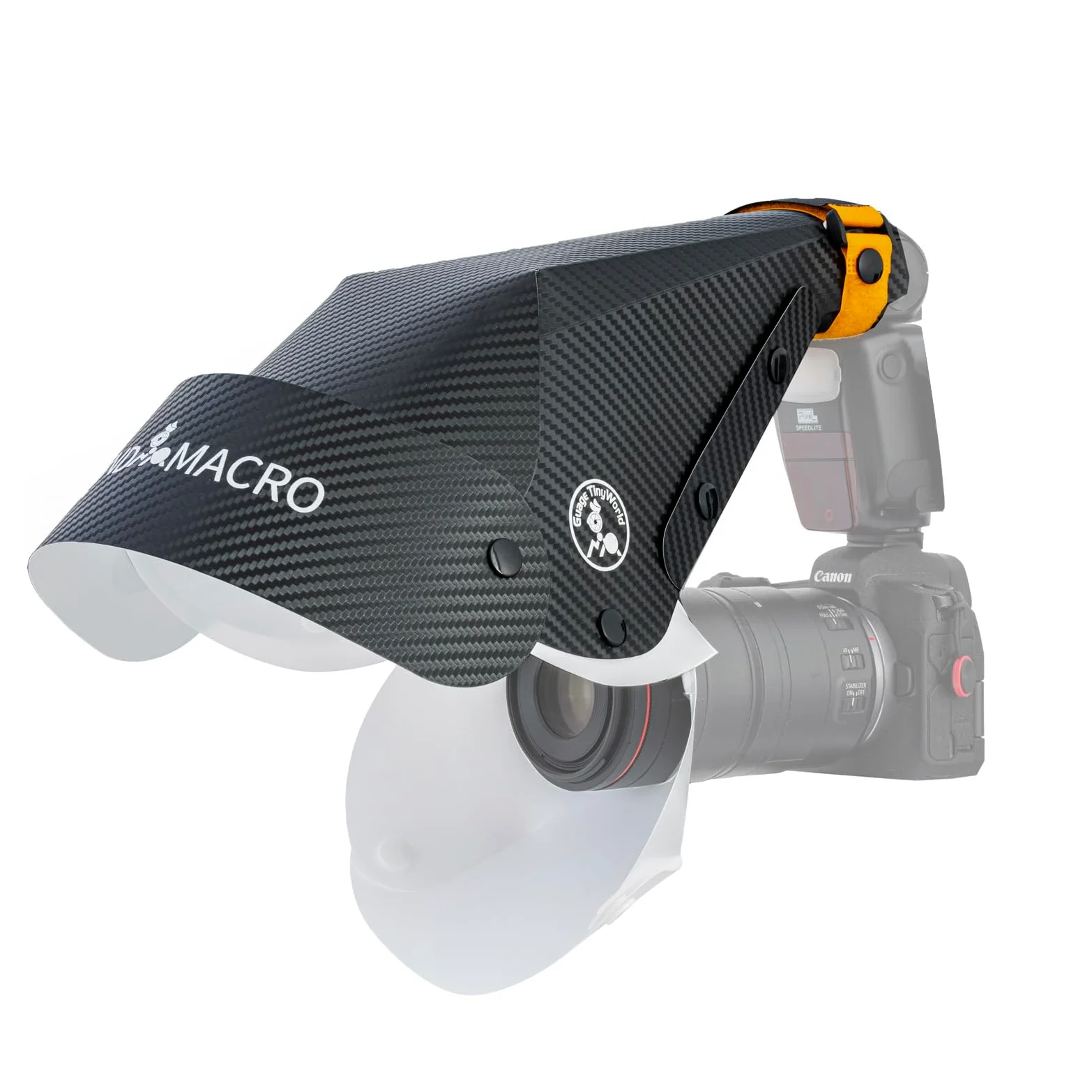 Kit de difusor de flash de fotografía macro, para fotografía de insectos de joyería, difusor de flash Speedlite portátil, compatible con lentes macro y zoom