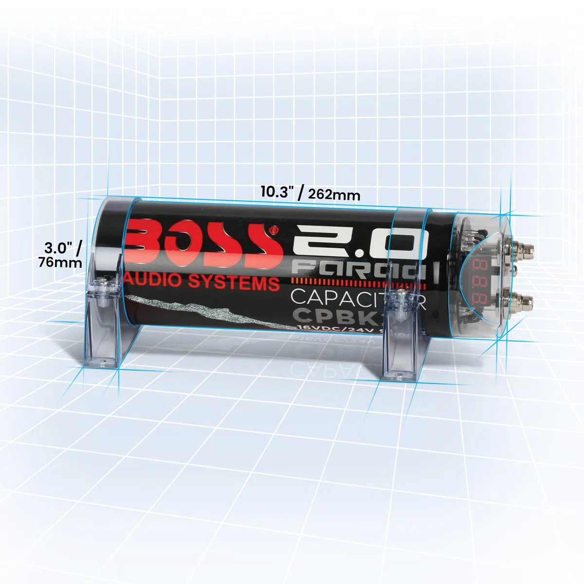 Boss Audio Condensador CPBK2 2 Farad
