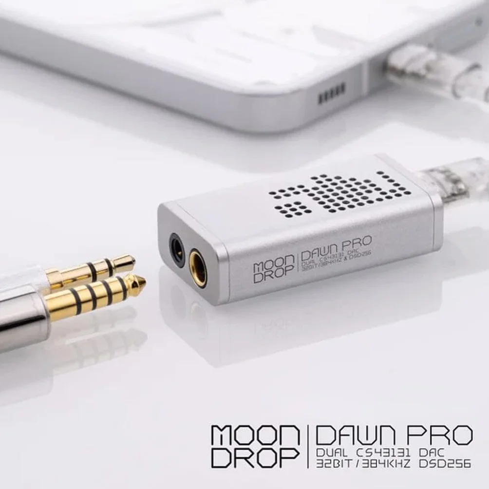 MOONDROP DAWN Pro - Amplificador de auriculares DAC/AMP Dual CS43131 DAC 32Bit/384kHz DSD256