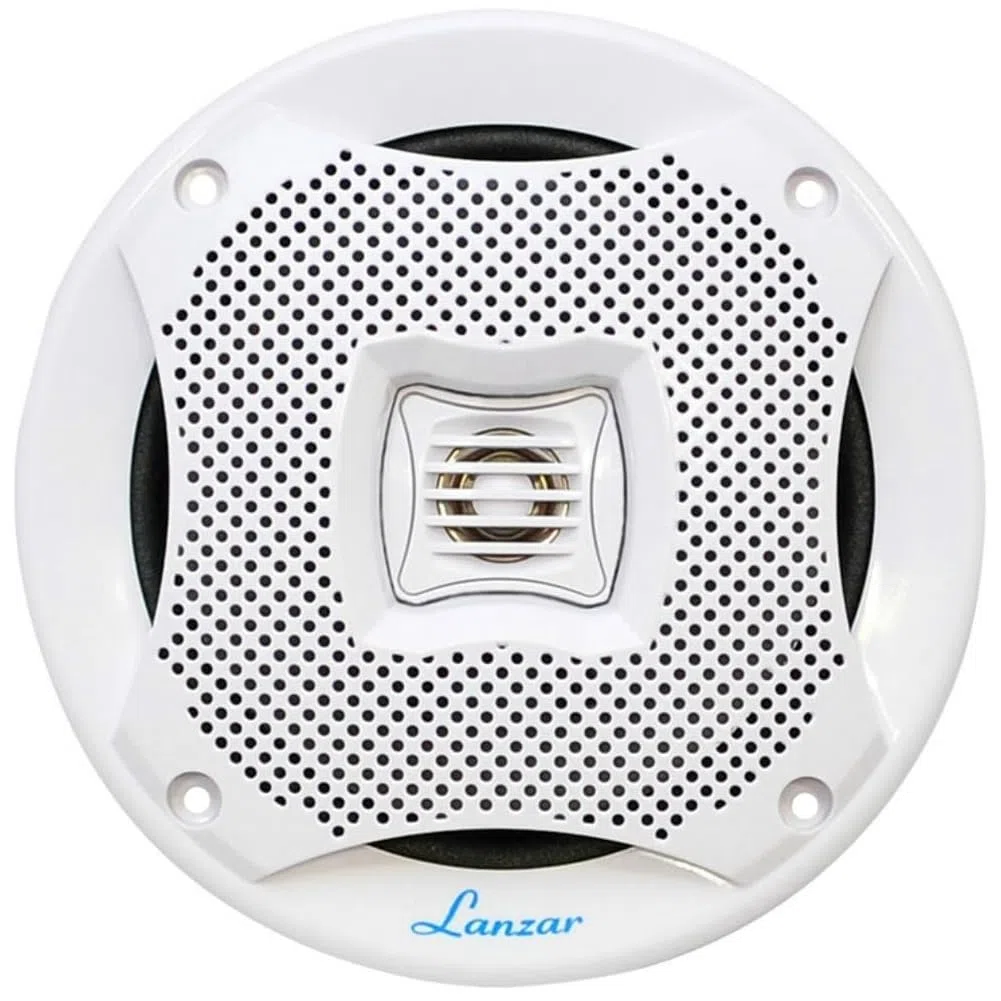 GK SOUND Kit Set para LANZAR AQ6CXW 2 Altavoces Blancos de 2 vías 200 vatios rms 400 vatios máx 19,5 cm 6,5" Camper mar Piscina Barco Restaurante Hotel Impermeable, el par
