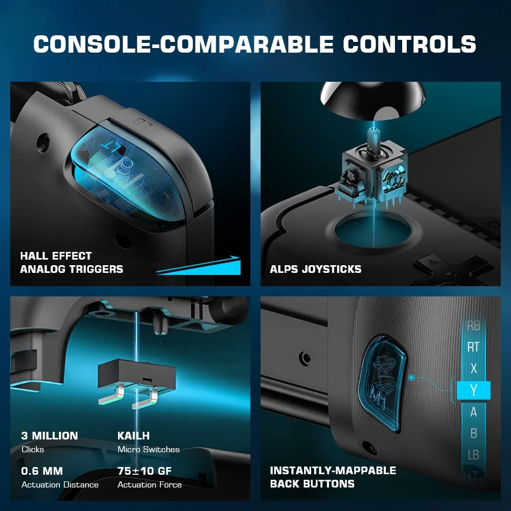 GameSir X2 Pro Mobile Controller para Android compatible con Xbox Cloud Gaming, Android Controller con botones traseros mapeables, botones ABXY desmontables [1 mes Xbox Game Pass Ultimate] (negro)