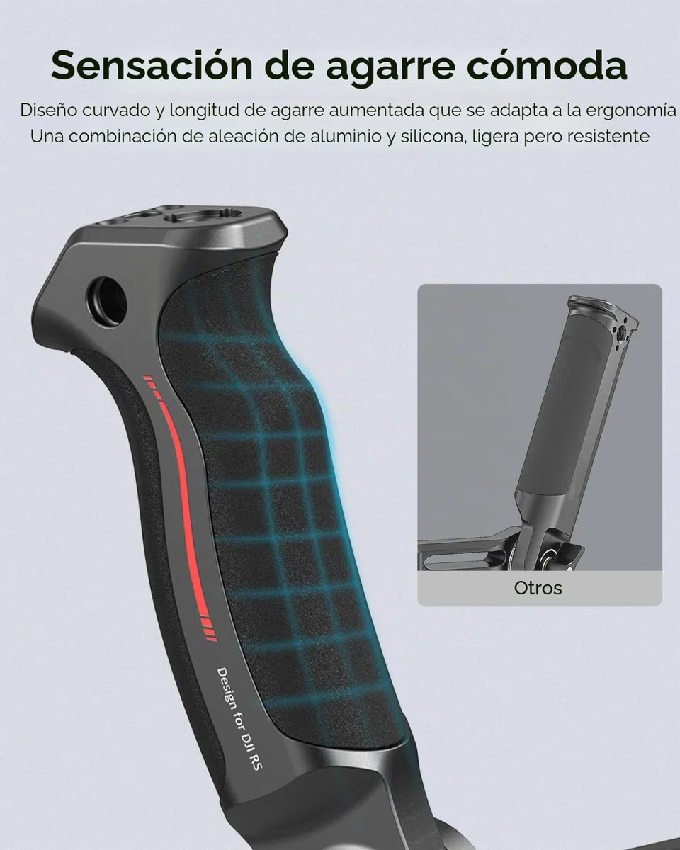SMALLRIG Mango de Eslinga Ajustable Gimbal Sling Handle para DJI RS 4 Mini/RS 4 / RS 4 Pro/RS 3 / RS 3 Pro/RS 3 Mini/RS 2 / RSC 2 Estabilizador, 13.2lb / 6kg de Carga - 3028D