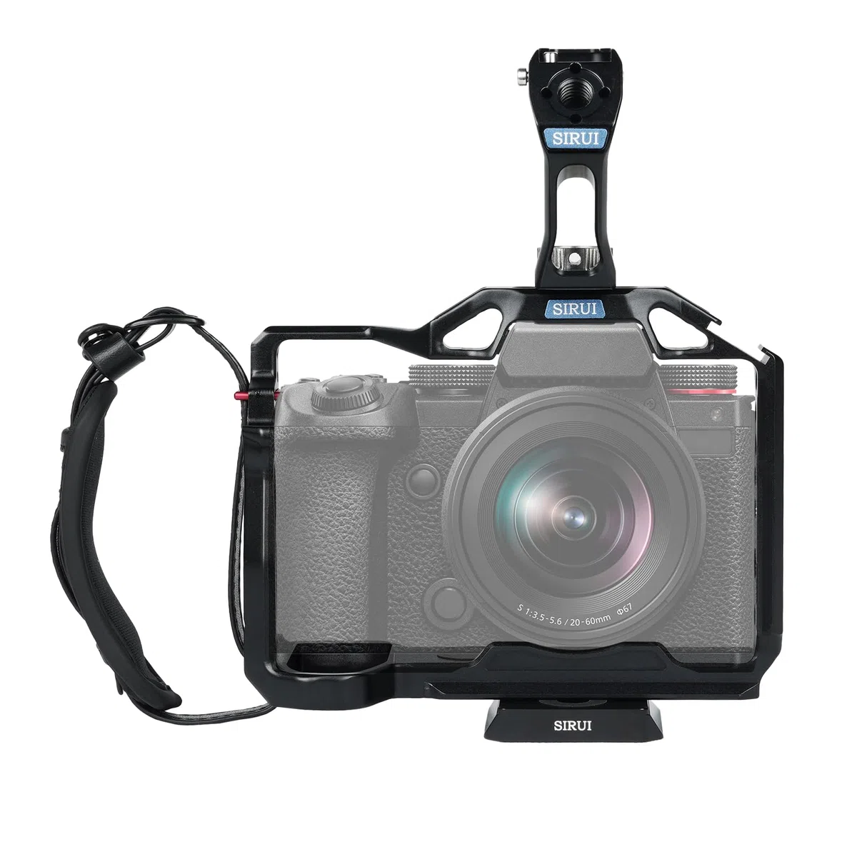 SIRUI S5II / S5IIX Kit de Jaula Completa con Top Handle para Panasonic LUMIX S5II / S5IIX, QR Placa para Arca-Swiss, con Correa de Mano y NATO Rail - SCH-S5M2