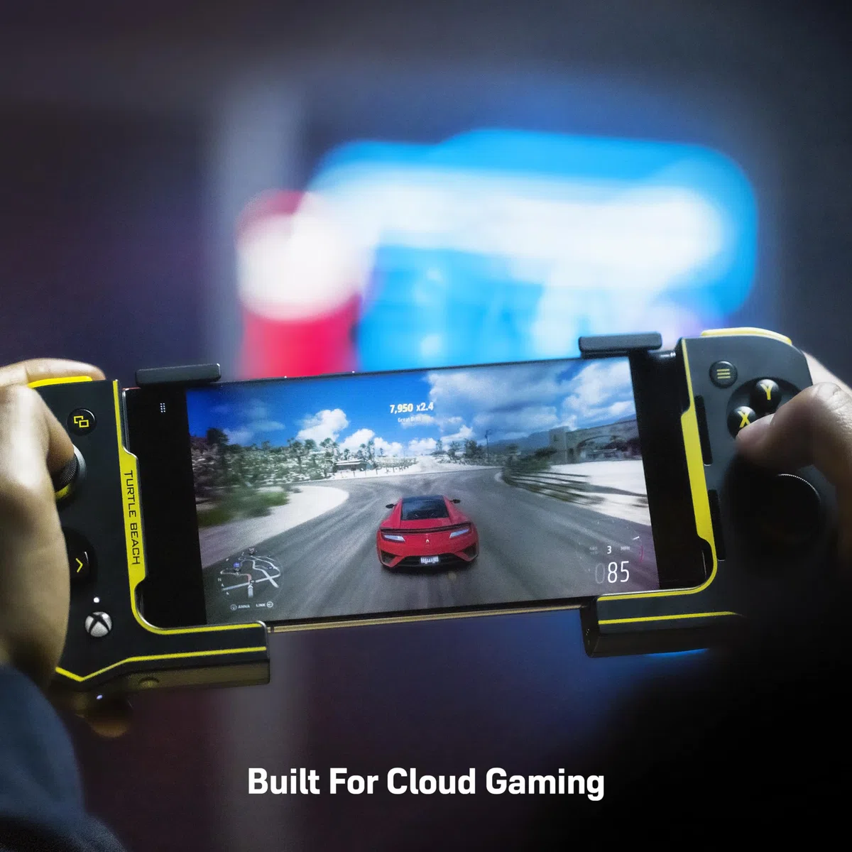 Turtle Beach Atom Mando diseñado para juego de Xbox en móviles Dispositivos Android 8.0+ con Bluetooth 4.– Negro/Amarillo
