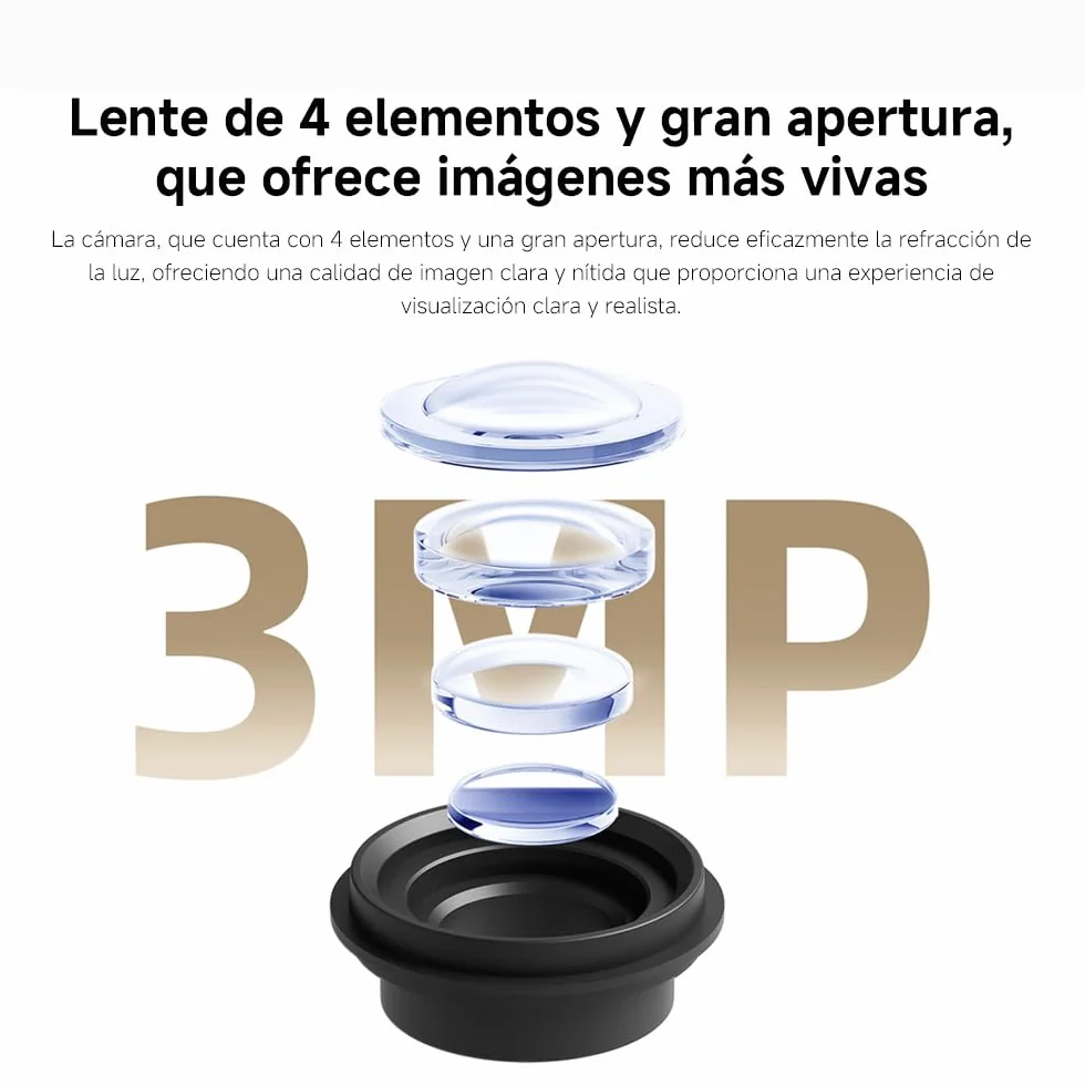 Xiaomi C301 Cámara Vigilancia WiFi Interior 2K 3MP 360° Panorama Detección Personas Audio Bidireccional