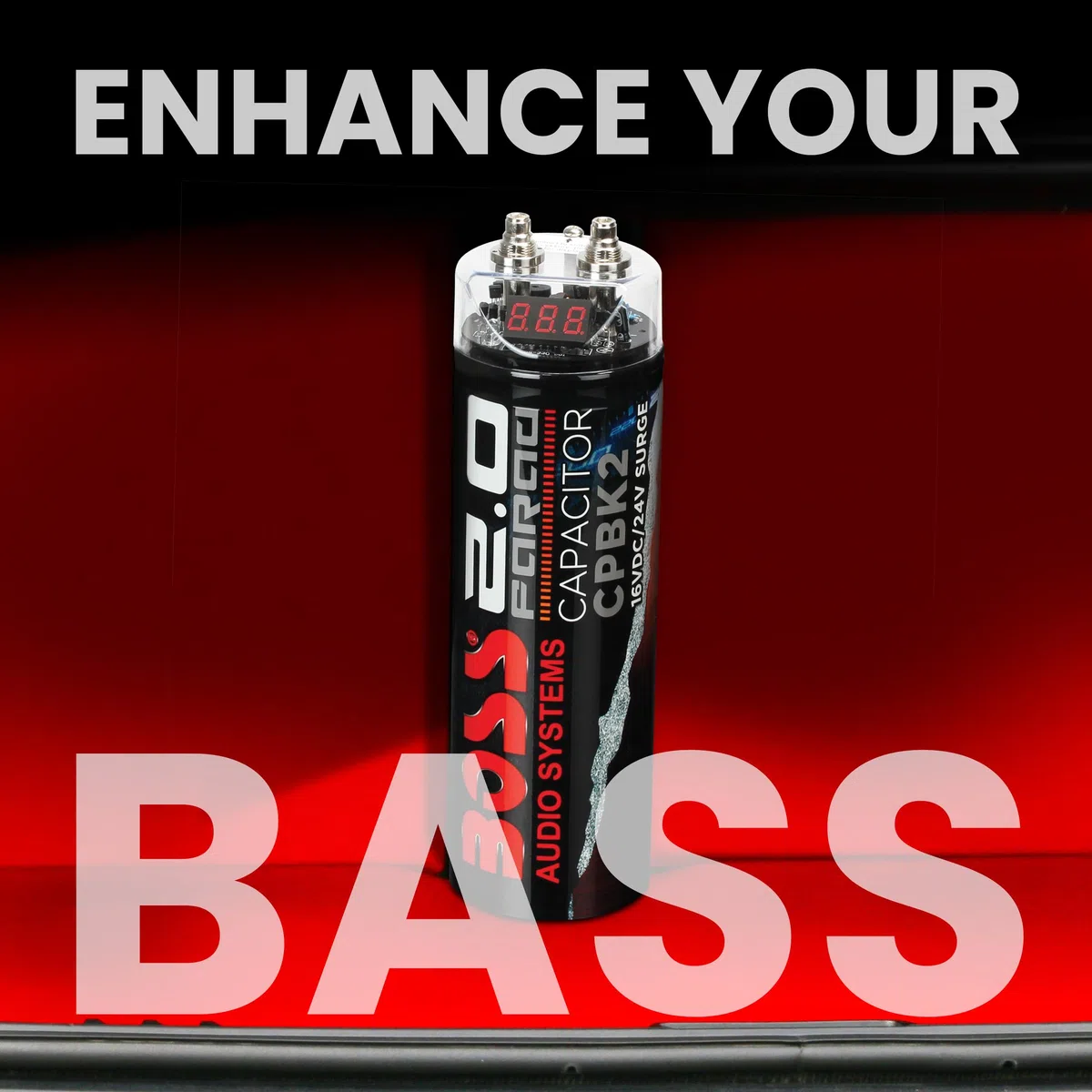 Boss Audio Condensador CPBK2 2 Farad