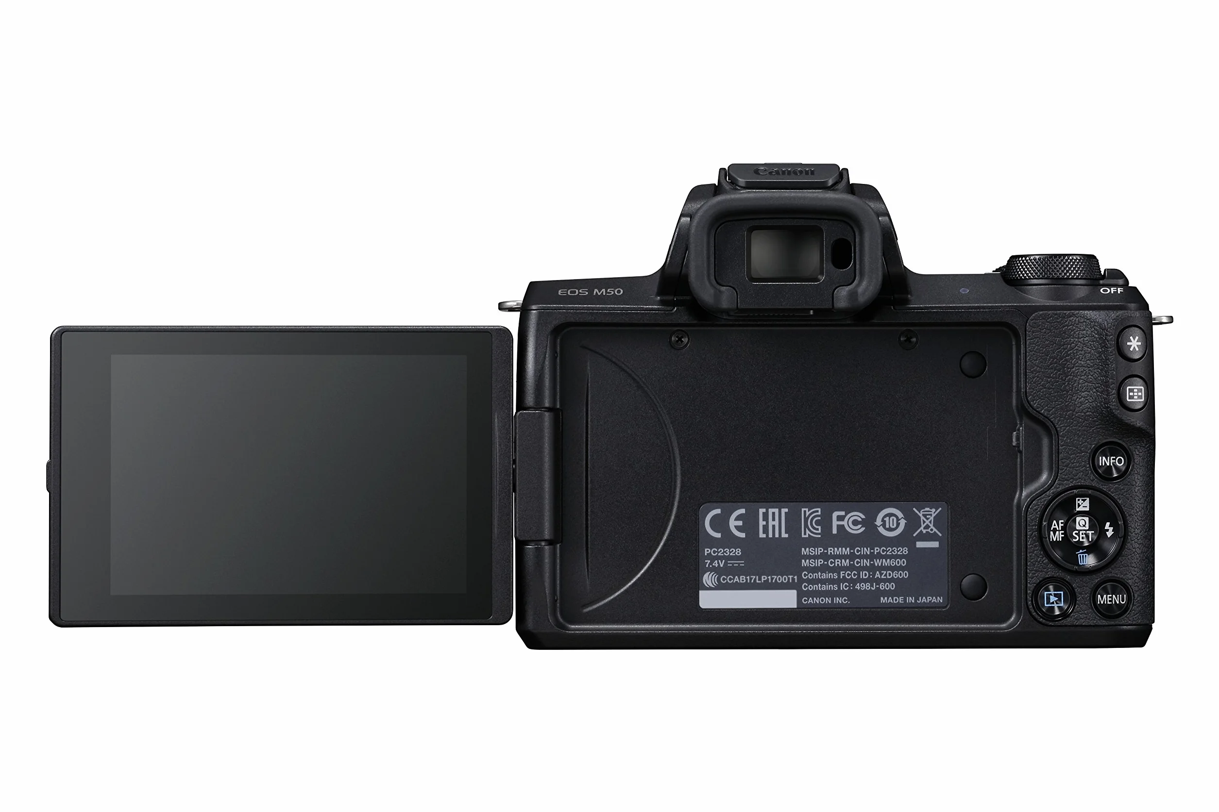 Canon EOS M50 - Kit de cámara EVIL de 24.1 MP y vídeo 4K con objetivo EF-M 15-45mm IS MM (pantalla táctil de 3", estabilizador óptico, Wifi) color negro