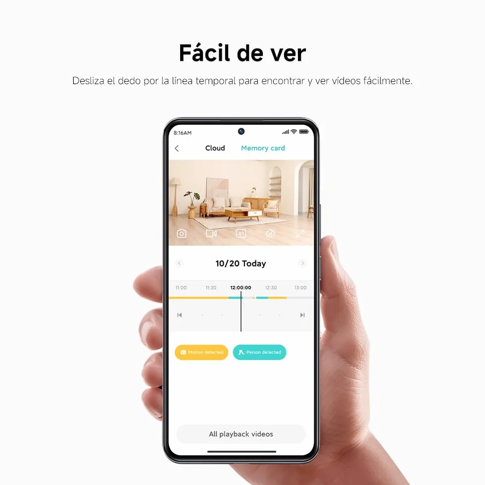 Xiaomi C301 Cámara Vigilancia WiFi Interior 2K 3MP 360° Panorama Detección Personas Audio Bidireccional