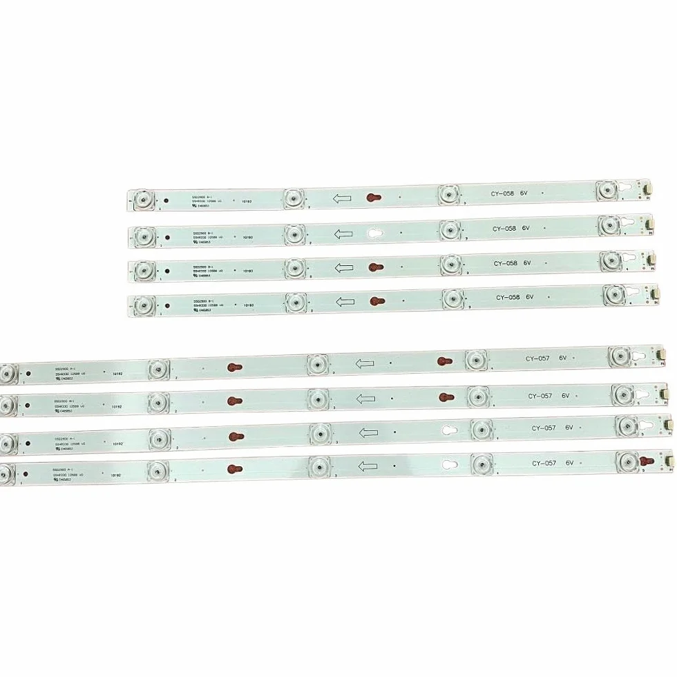 Tira de retroiluminación LED (8) Compatible Fit For Thomson 55UC6306, 55UC6316, 55UC6426, 55UC6326, 55UC6406 y 55D2900