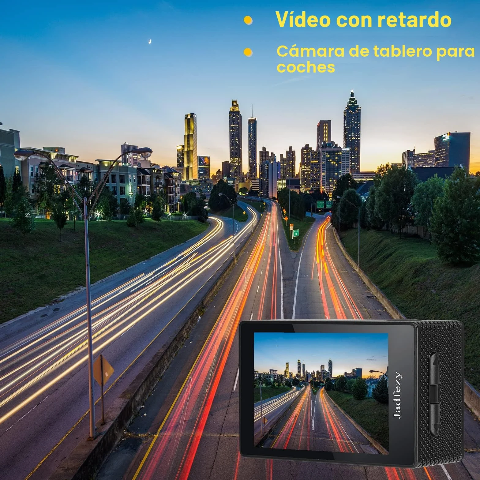 Cámara Deportiva HD 1080P 30M Subacuática 140° Gran Angular 2 Baterías 900mAh Kit Accesorios