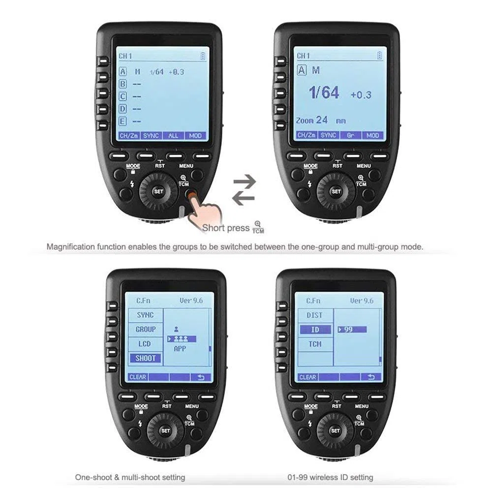 Godox XPro-N i-TTL 2.4G 1/8000s Transmisor de Disparo de Flash Inalámbrico 16 Grupos y 32 Canales para Nikon Cámaras TT350N V350N TT685N V860 V850 AD200 AD400Pro AD600 Pro AD600 V1N V1ProN