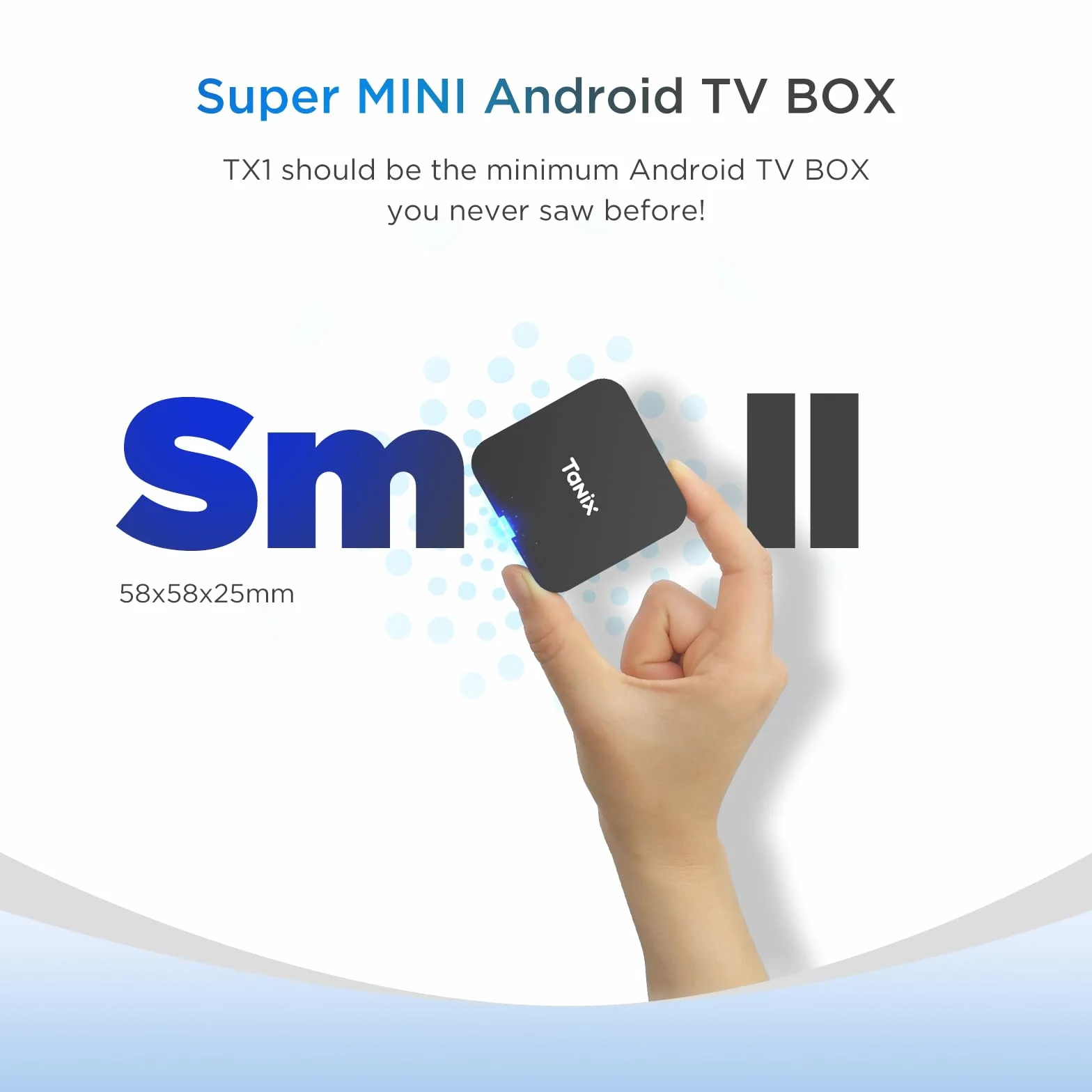 Android TV Box 10.0, 2GB RAM 16GB ROM, Allwinner H313 Quad-Core Arm Cortex A53, 4K HD