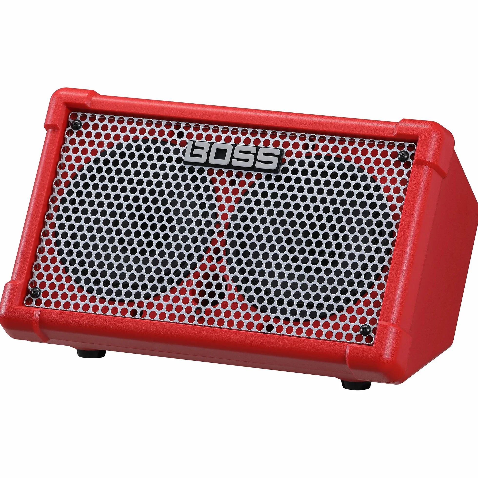 BOSS Cube Street II | Amplificador estéreo de batería portátil | Sonido Ideal para Artistas callejeros | Admite micros, Instrumentos y Dispositivos de Audio | Rojo