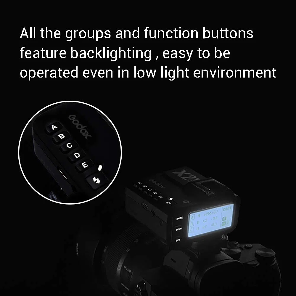 Godox X2T-C TTL Disparador de Flash Inalámbrico 2.4G HSS 1/8000s para Cámaras Canon EOS