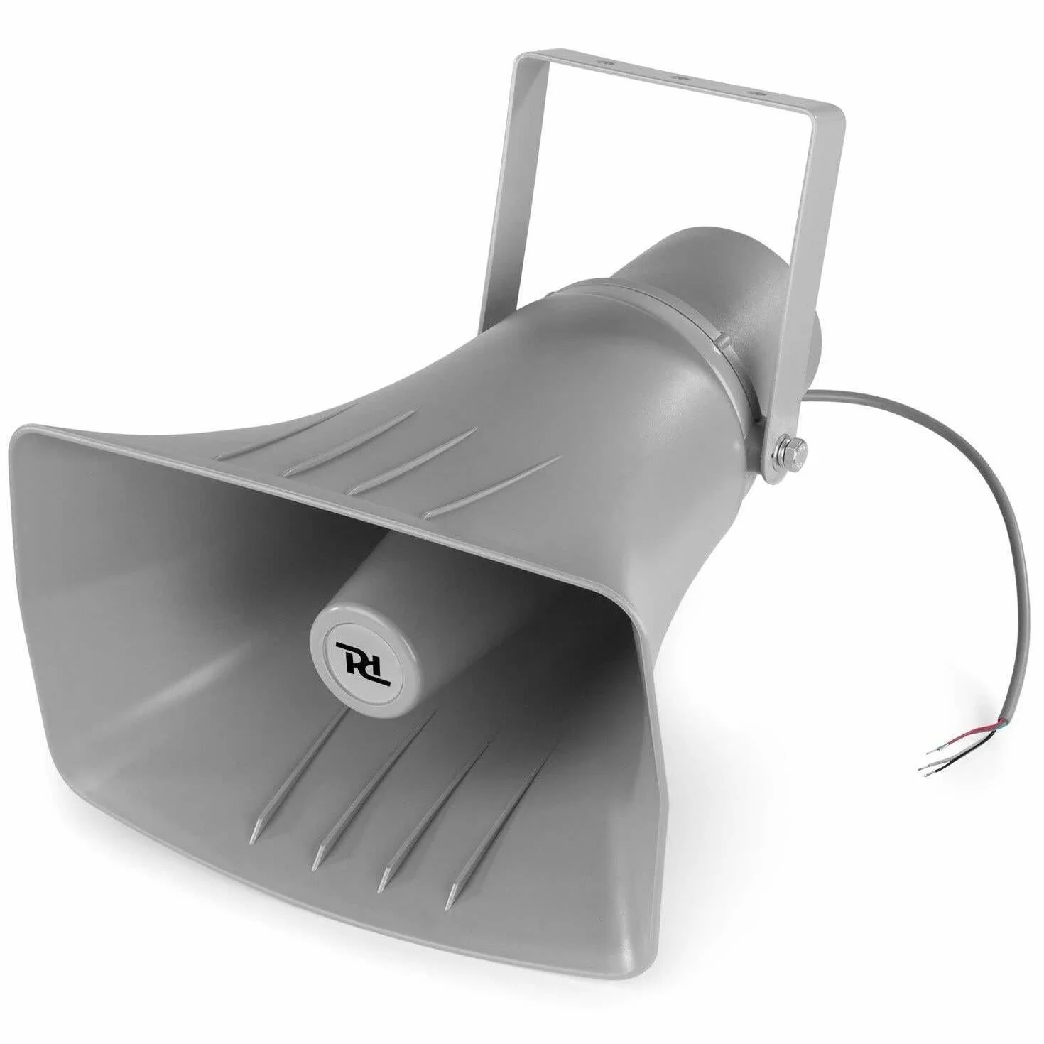 Power Dynamics HS40 - Altavoz de bocina, instalación línea 100 V, suministrado con Soporte de Montaje, Ideal para megafonía en estadios Deportivos o almacenes, 3 potencias de Salida 10W / 20W / 40W