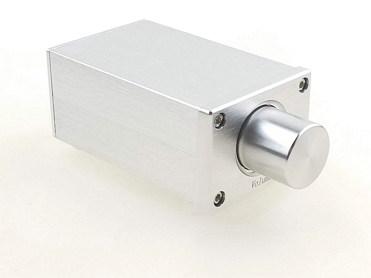 DollaTek Controlador de Control de Volumen de preamplificador pasivo de Alta precisión Vol Preamplificador de Alta fidelidad ALPS16 - Plateado