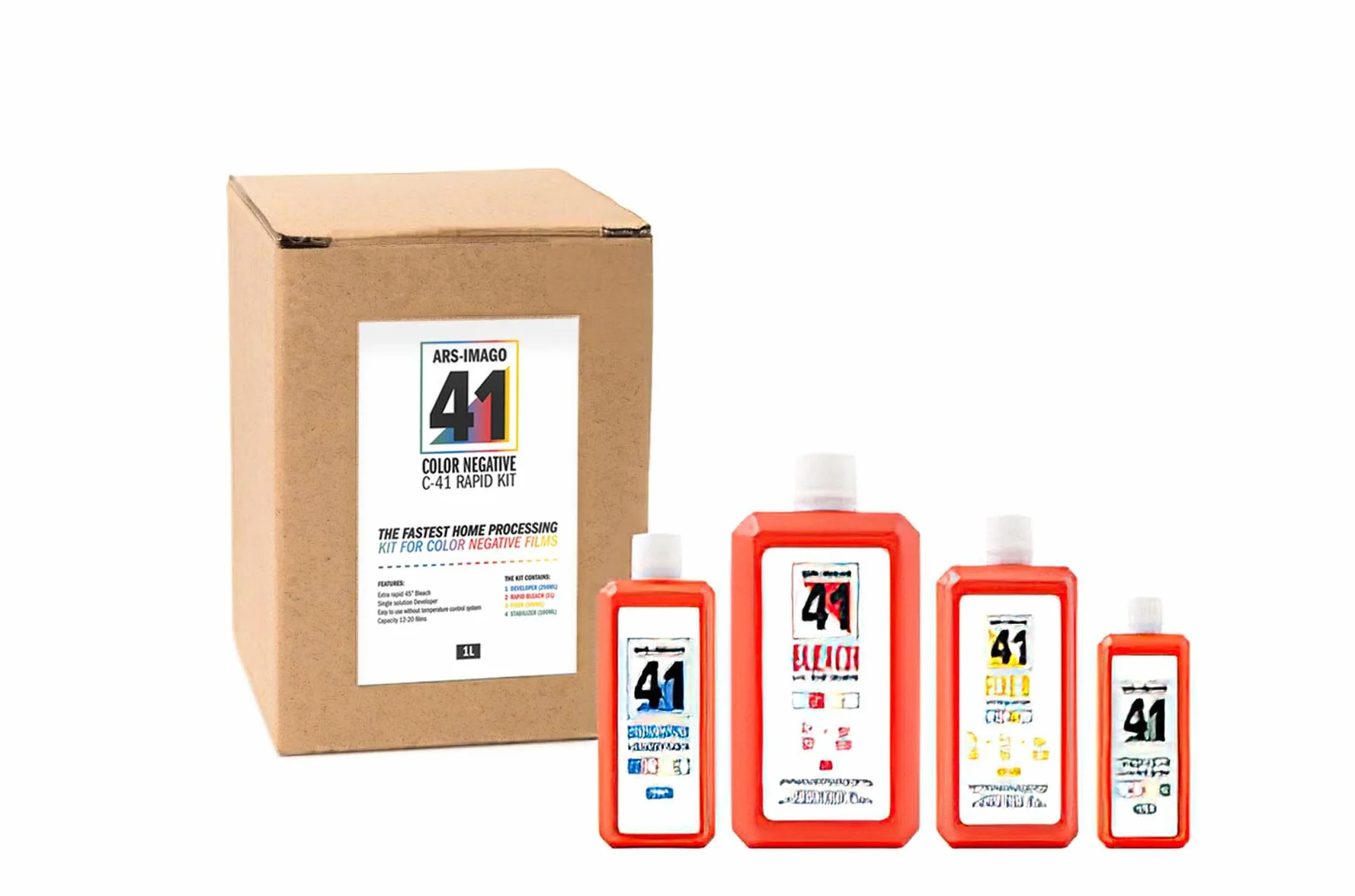 41 – Color negative rapid kit C41 – 1 litro – Kit de desarrollo para película de color