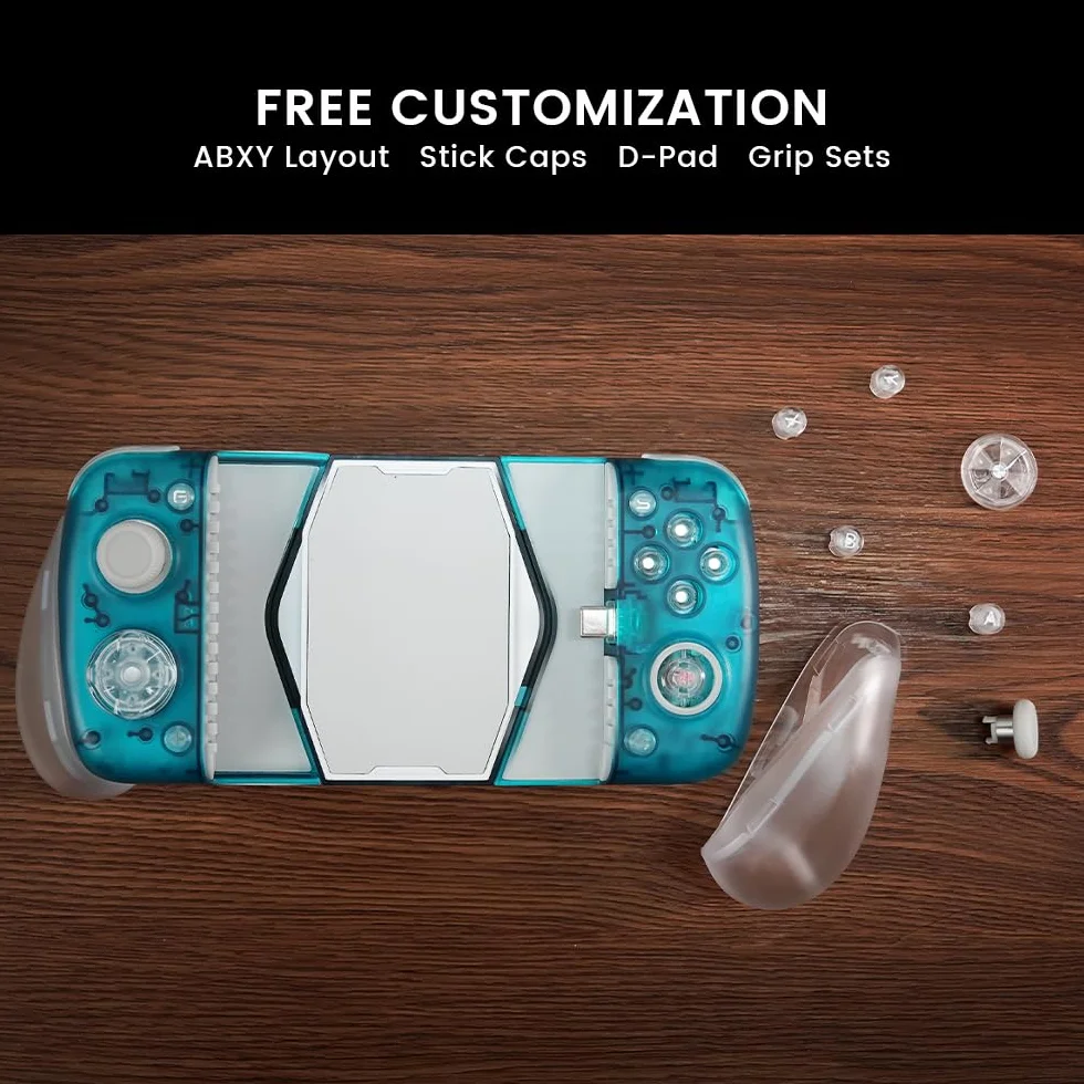 GameSir X3 Pro Moblie Game Controller, Android Controller con retroiluminación RGB, Zero Delay Mobile Controller with Magnetic&Detachable ABXY Buttons, D-Pads Support Cloudy Gaming,Xbox Game Pass.