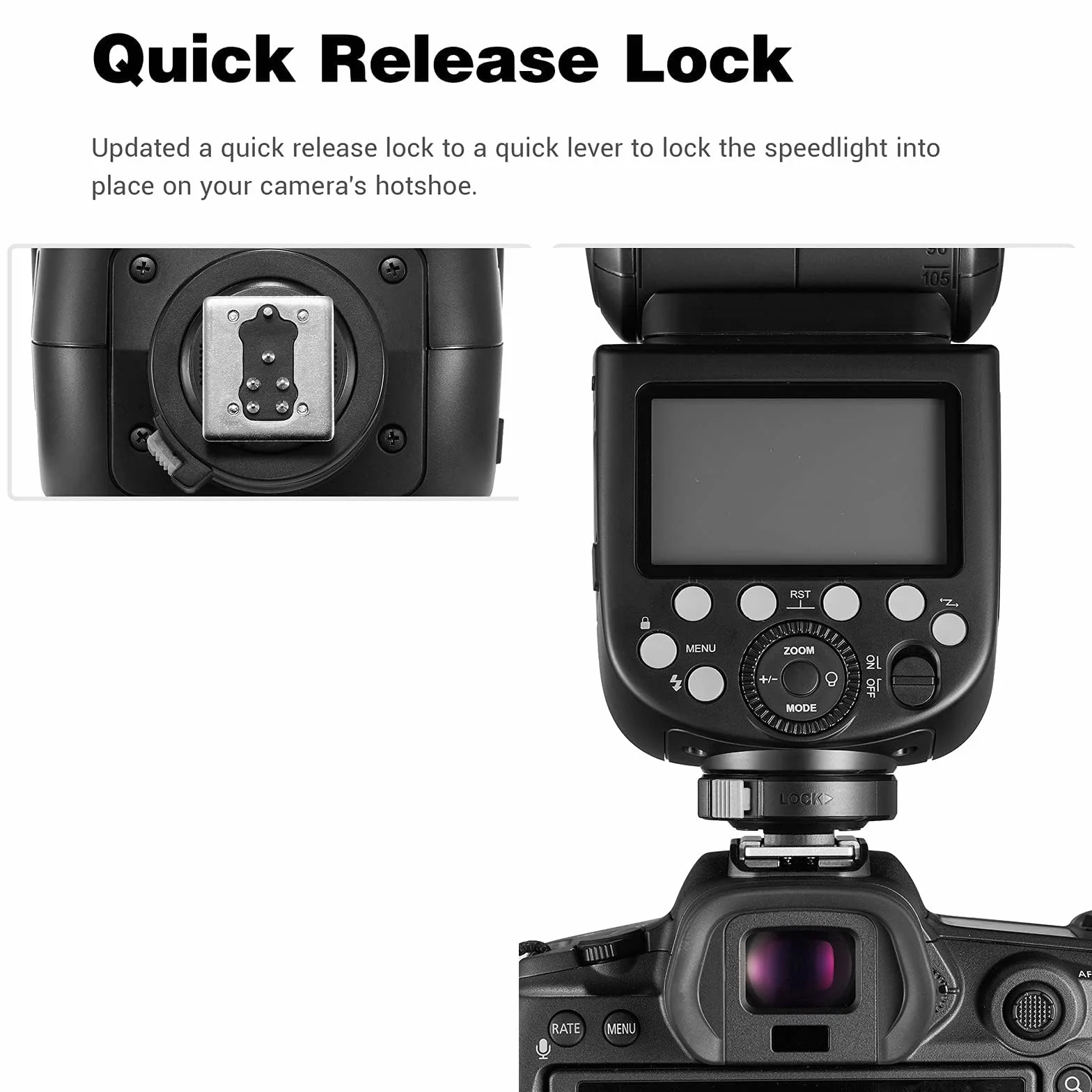 Godox TT685IIS Cámara Flash Speedlight para Sony TT685II-S 2.4G Wireless HSS GN60 Flash Compatible con Cámaras Digitales Sony a9 a7 a7II a7III a7R III a7RII a7SII a6000 a6300 a6500