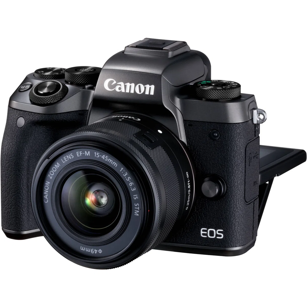 Canon EOS M5 - Kit de Cámara Evil de 24.2 MP con Objetivo EF-M 15-45 S (Pantalla Táctil DE 3.2'', DIGIC, NFC, CMOS, Bluetooth, ISO, EF Lenses, Remote Shooting, Full HD, WiFi) Negro