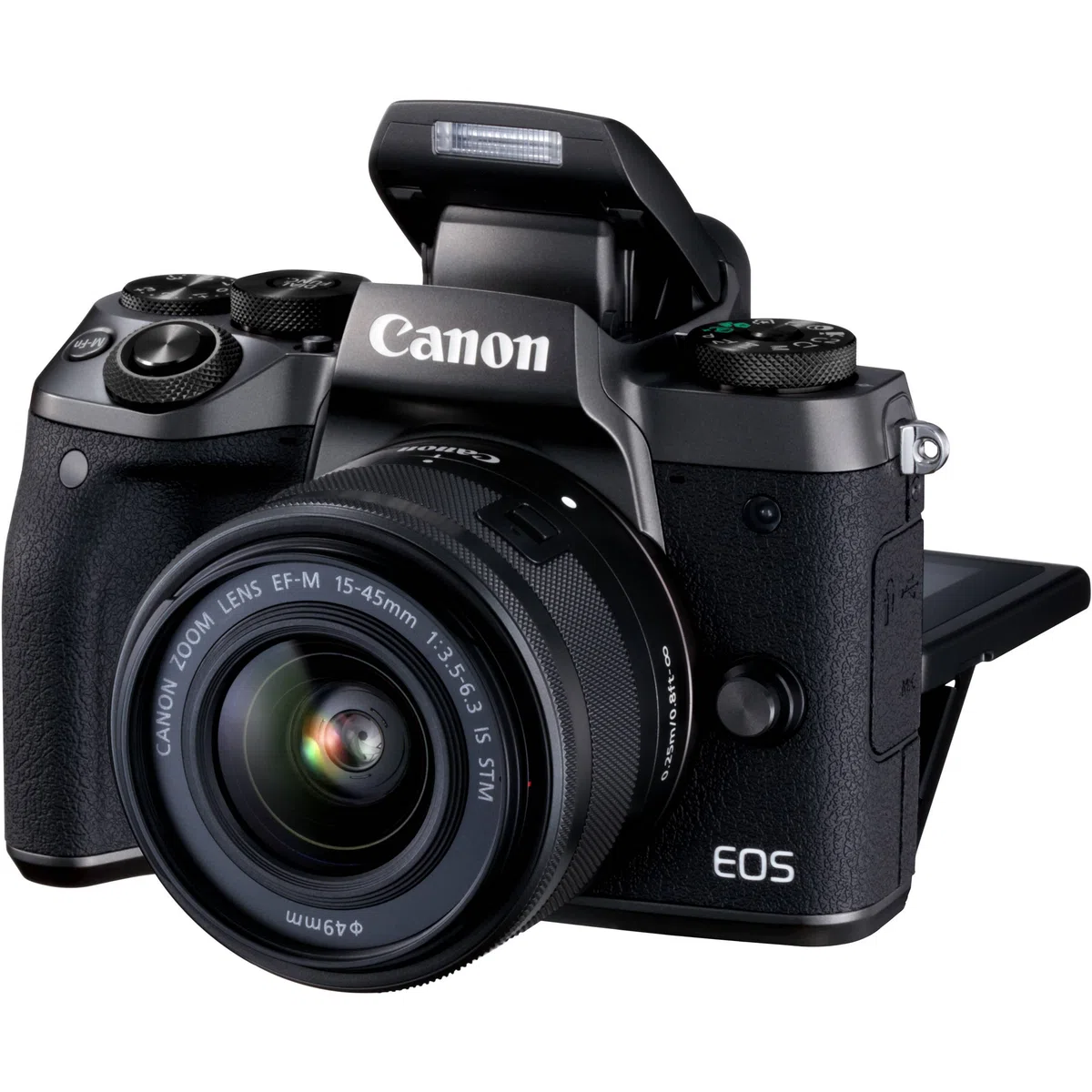Canon EOS M5 - Kit de Cámara Evil de 24.2 MP con Objetivo EF-M 15-45 S (Pantalla Táctil DE 3.2'', DIGIC, NFC, CMOS, Bluetooth, ISO, EF Lenses, Remote Shooting, Full HD, WiFi) Negro