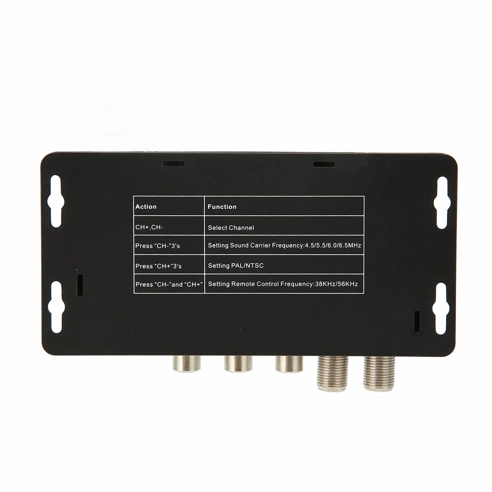 Sxhlseller Caja Convertidora de TV Digital para TV Analógica, Convertidor Doméstico UHF Electrónico Multifuncional, Modulador de Enlace de TV Compatible con Ganancia de Salida Ajustable PAL/NTSC