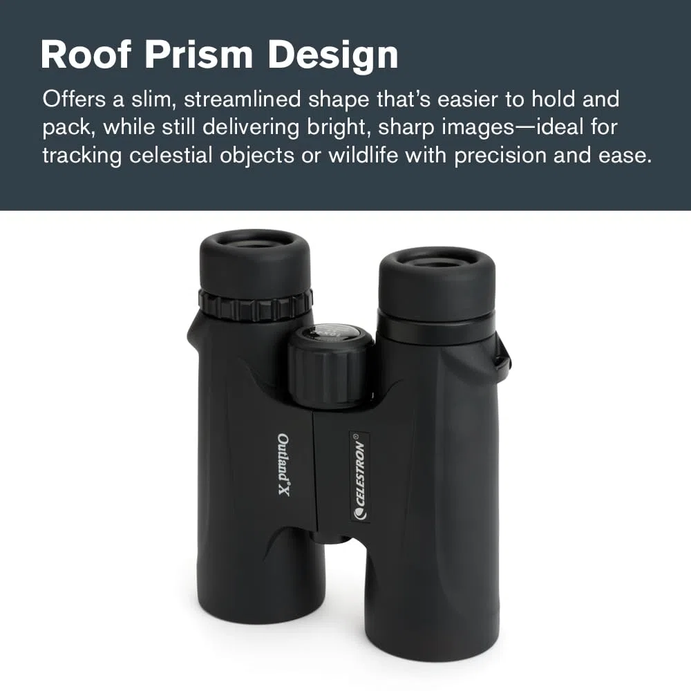 Celestron 71347 10 x 42 Outland X: prismáticos, negro