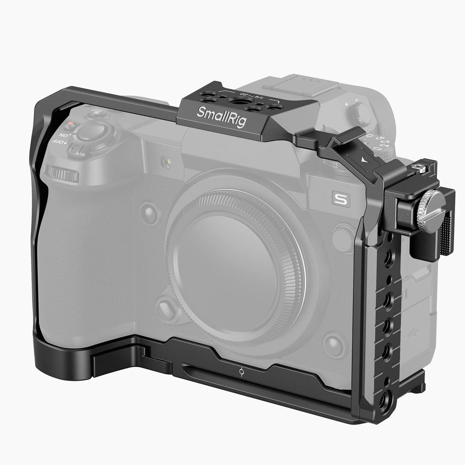 SMALLRIG X-H2 / X-H2S Camera Full Cage para FUJIFILM X-H2 / X-H2S, Equipo de Cámara para Hacer Videos de Aleación de Aluminio con Rails NATO, Placa de Liberación Rápida para Arca - 3934B