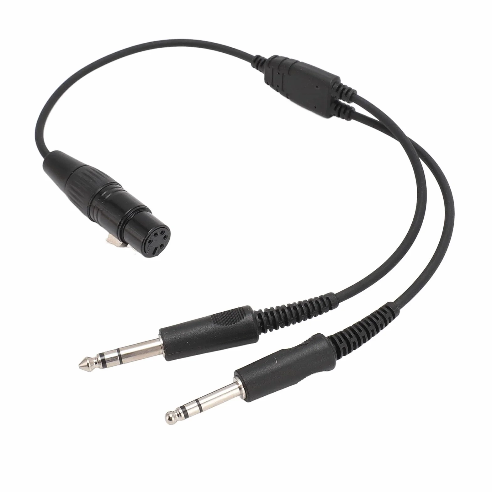 VBESTLIFE Cable Adaptador Auriculares Aviación Doble Enchufe XLR 5 Pines GA PJ-068 PJ-055